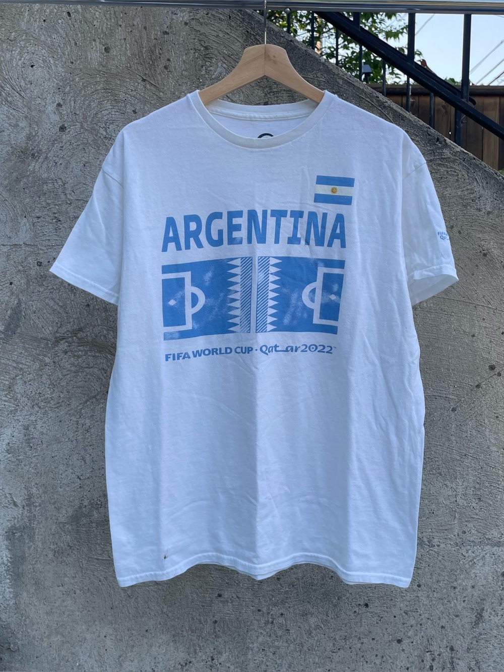 2022 Qatar World Cup Argentina soccer shirt size large